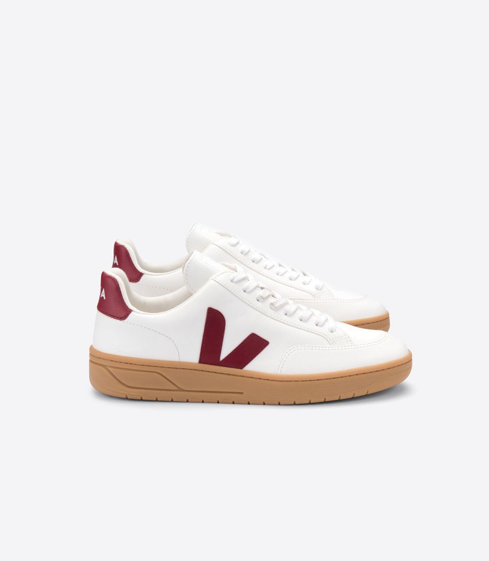 Veja Sneakers Dam - V-12 Läder - Vita - 762530-NLU